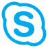 Imagem representativa do logótipo SKYPE