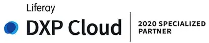 Logo Liferay DXP Cloud, 2020 specialized partner