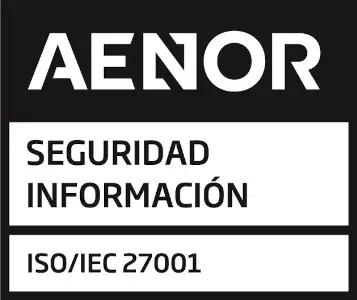 Certificado de AENOR: Seguridad de la información (ISO/IEC 27001)
