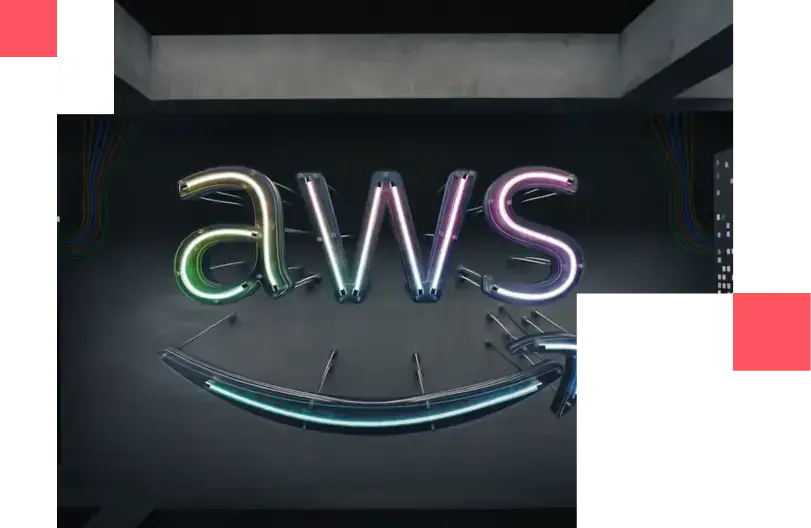 Logo luminoso AWS