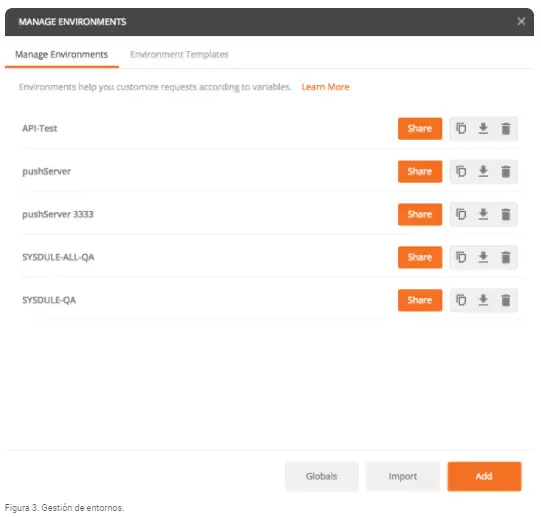 variables de entorno postman