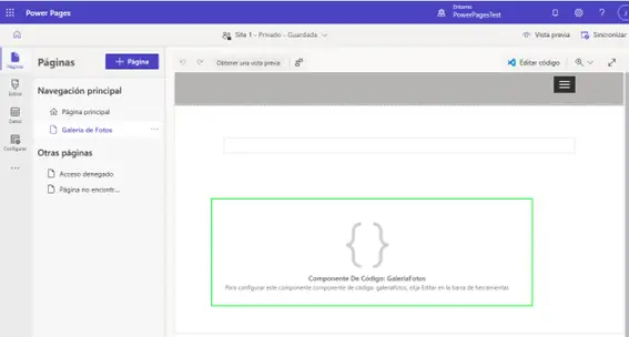 image gallery power pages