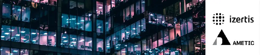 Vista de fachada de un edificio de oficinas