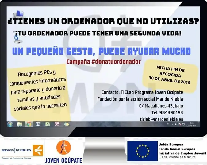 Tu ordenador puede tener una segunda vida. Un pequeño gesto, puede ayudar mucho